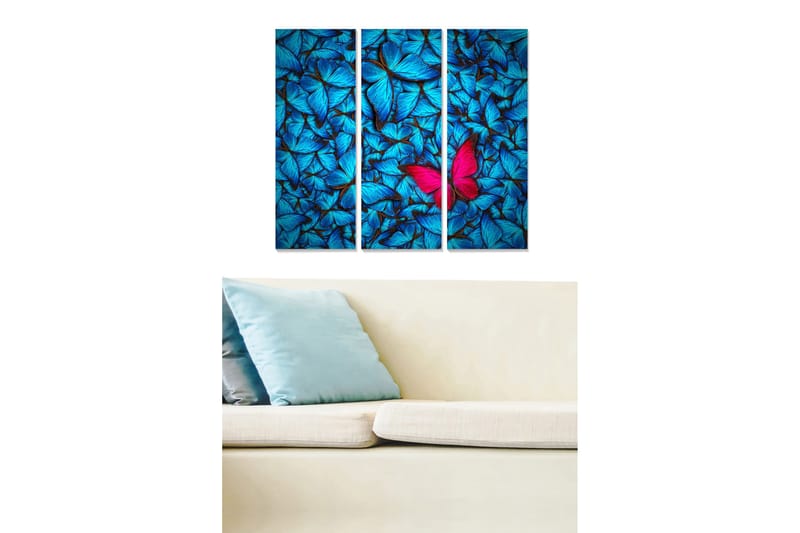 Canvastavla Scenic 3-pack Flerfärgad, 20x50 cm