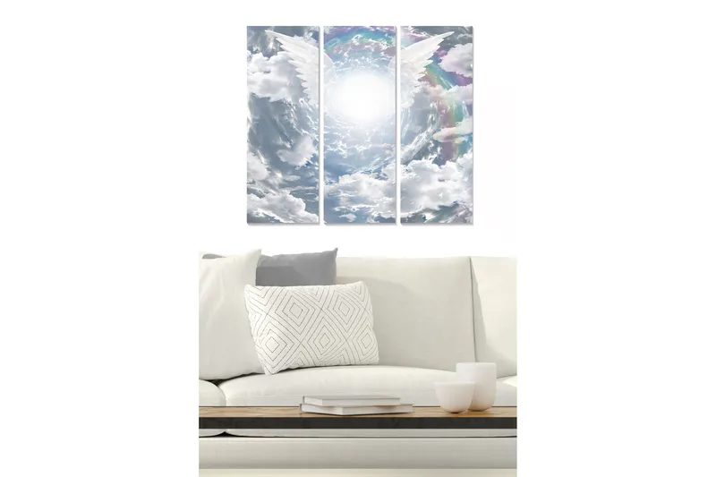 Canvastavla Scenic 3-pack Flerfärgad, 20x50 cm