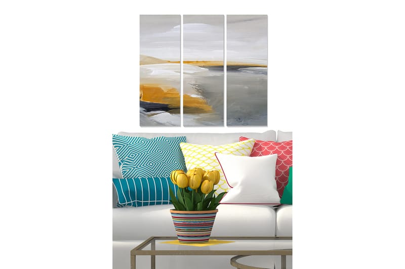 Canvastavla Scenic 3-pack Flerfärgad, 20x50 cm