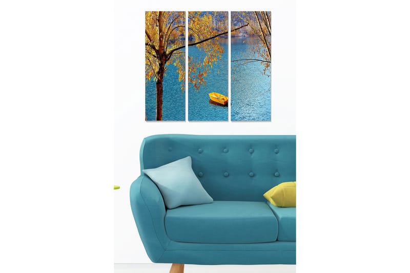 Canvastavla Scenic 3-pack Flerfärgad - 20x50 cm - Inredning - Tavlor & konst - Canvastavlor