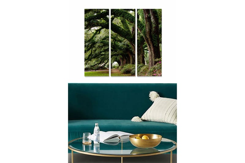 Canvastavla Scenic 3-pack Flerfärgad, 20x50 cm