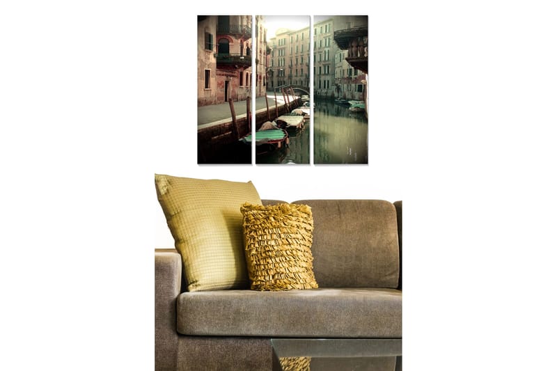 Canvastavla Scenic 3-pack Flerfärgad, 20x50 cm