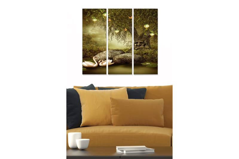 Canvastavla Scenic 3-pack Flerfärgad - 20x50 cm - Inredning - Tavlor & konst - Canvastavlor