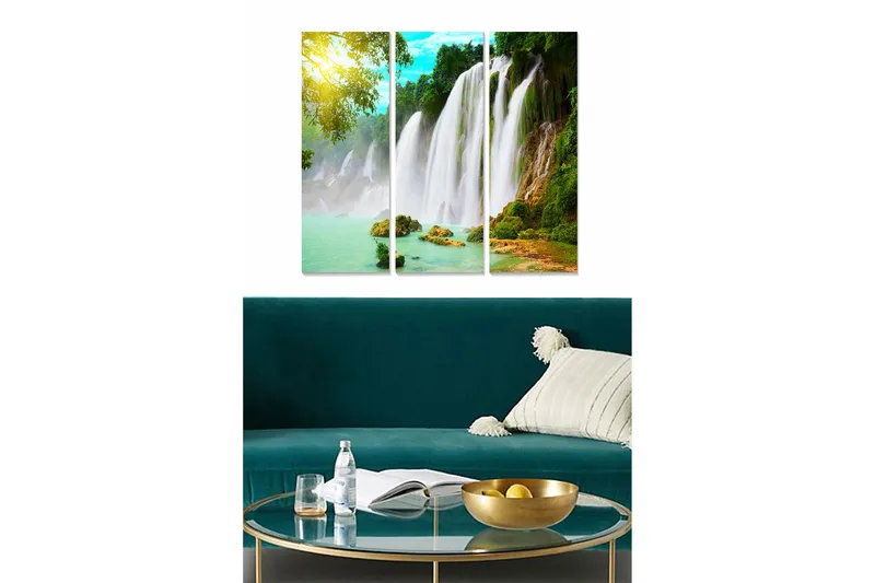Canvastavla Scenic 3-pack Flerfärgad, 20x50 cm