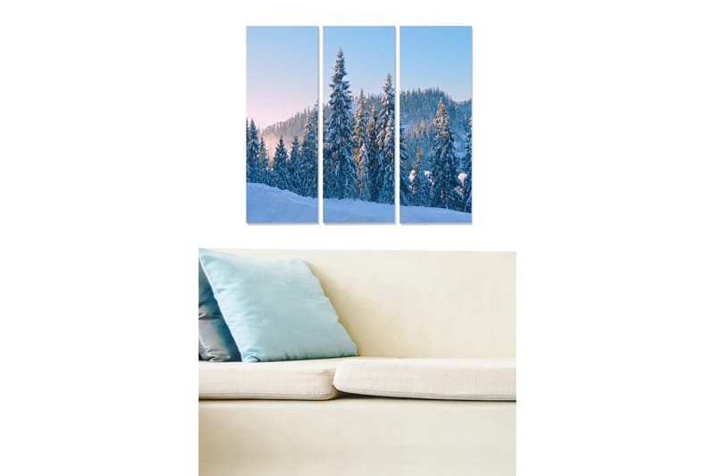 Canvastavla Scenic 3-pack Flerfärgad - 20x50 cm - Inredning - Tavlor & konst - Canvastavlor