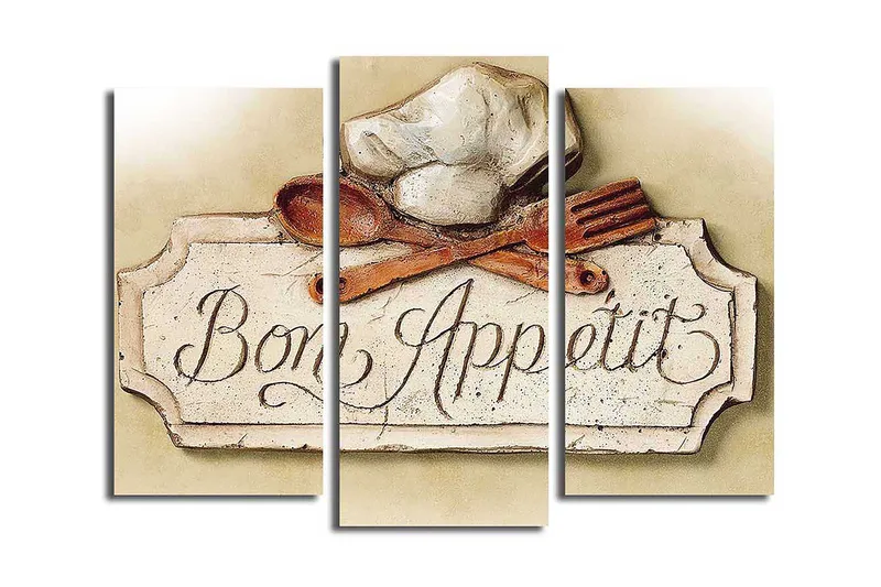 Canvastavla Scenic 3-pack Flerfärgad, 20x39 cm