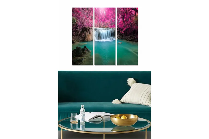 Canvastavla Scenic 3-pack Flerfärgad, 20x50 cm