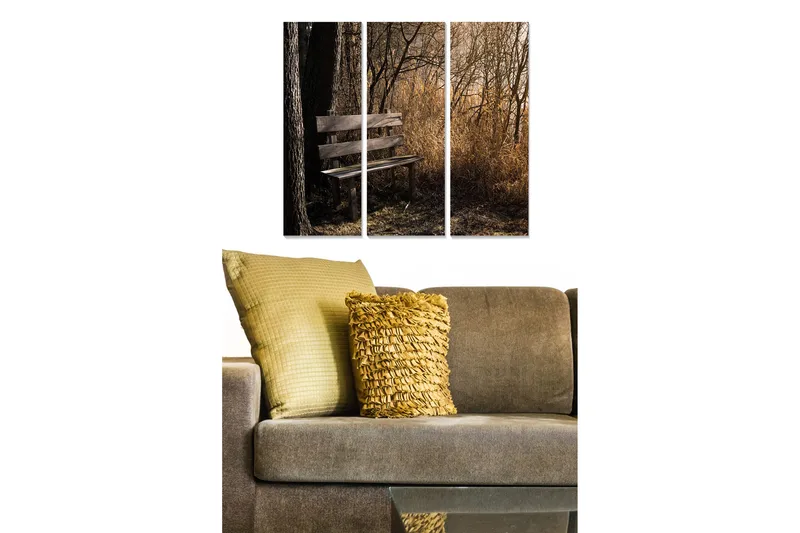 Canvastavla Scenic 3-pack Flerfärgad, 20x50 cm