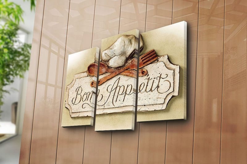 Canvastavla Scenic 3-pack Flerfärgad - 20x39 cm - Inredning - Tavlor & konst - Canvastavlor