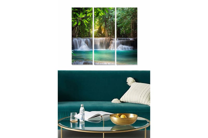 Canvastavla Scenic 3-pack Flerfärgad, 20x50 cm