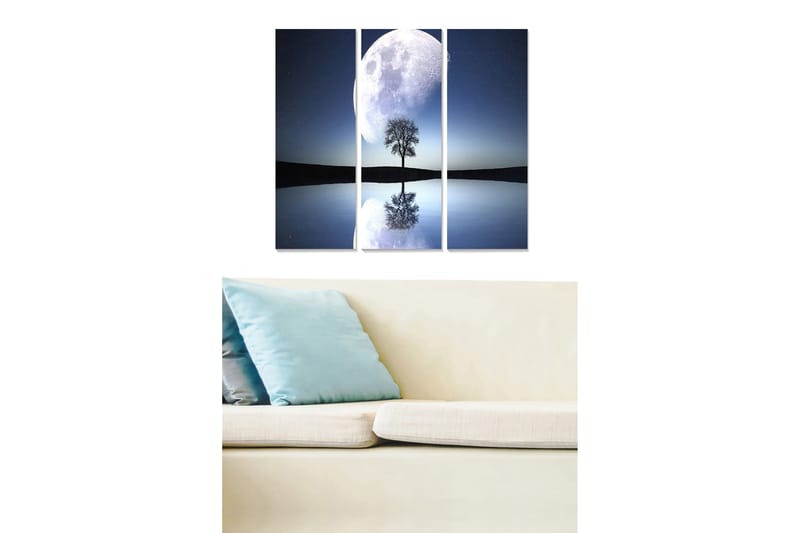 Canvastavla Scenic 3-pack Flerfärgad, 20x50 cm