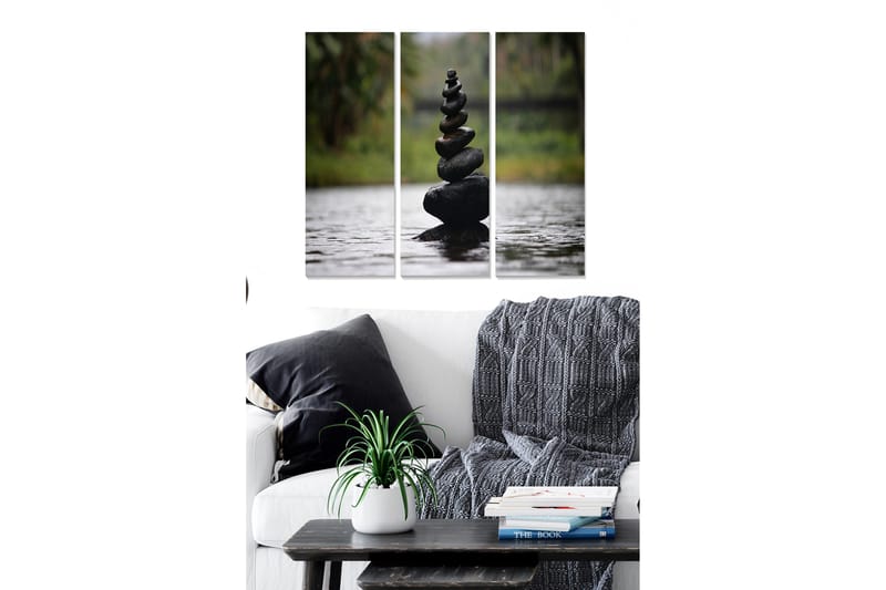 Canvastavla Scenic 3-pack Flerfärgad, 20x50 cm