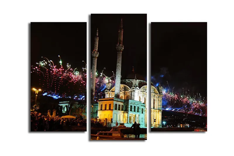 Canvastavla Scenic 3-pack Flerfärgad, 20x39 cm