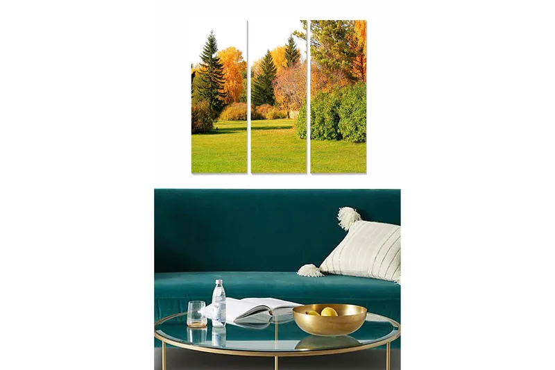 Canvastavla Scenic 3-pack Flerfärgad, 20x50 cm