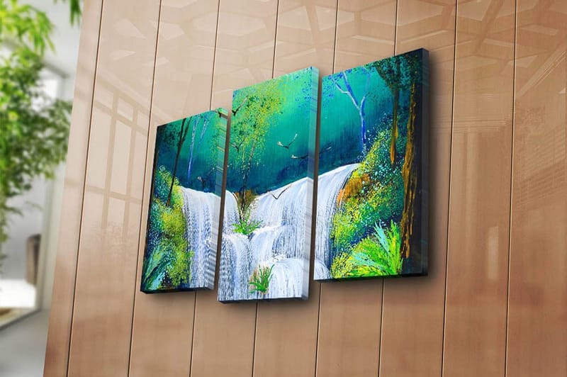 Canvastavla Scenic 3-pack Flerfärgad - 20x39 cm - Inredning - Tavlor & konst - Canvastavlor