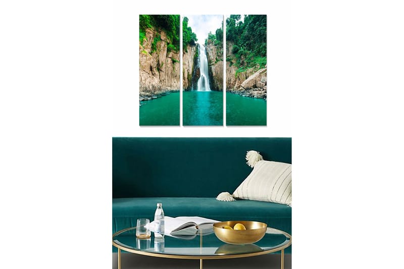 Canvastavla Scenic 3-pack Flerfärgad, 20x50 cm