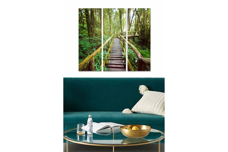 Canvastavla Scenic 3-pack Flerfärgad, 20x50 cm