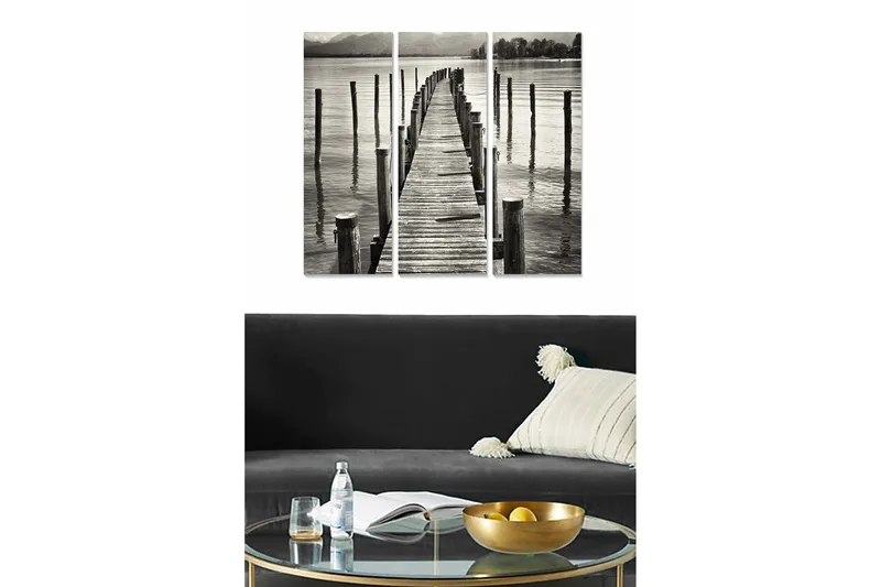 Canvastavla Scenic 3-pack Flerfärgad, 20x50 cm