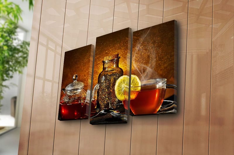 Canvastavla Scenic 3-pack Flerfärgad - 20x39 cm - Inredning - Tavlor & konst - Canvastavlor