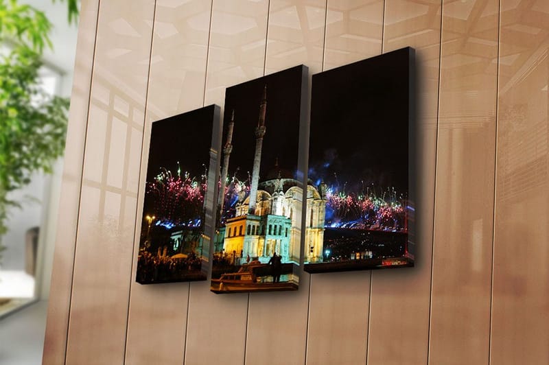 Canvastavla Scenic 3-pack Flerfärgad - 20x39 cm - Inredning - Tavlor & konst - Canvastavlor