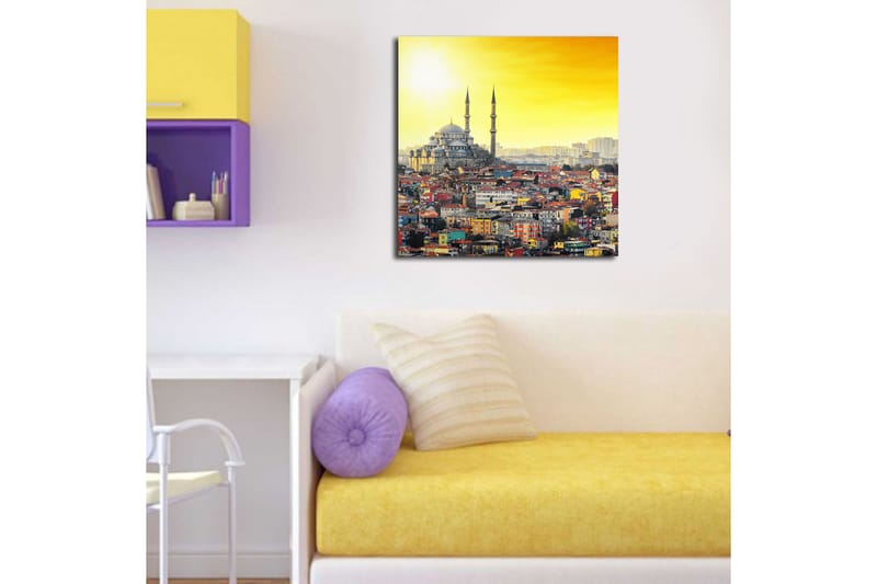 Canvastavla Scenic Flerfärgad - 45x45 cm - Inredning - Tavlor & konst - Canvastavlor