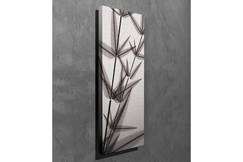 Canvastavla - Silhuett av bambuskott i svartvitt - Svart / Grå / Vit - Inredning - Tavlor & konst - Canvastavlor