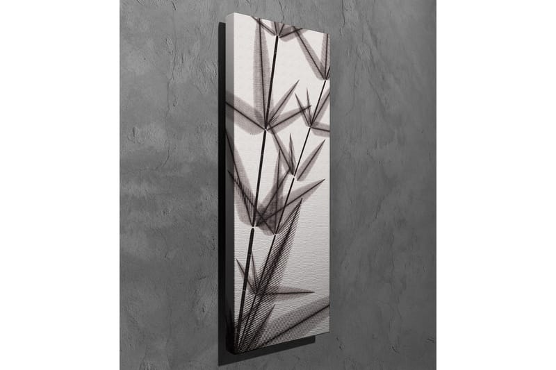Canvastavla - Silhuett av bambuskott i svartvitt - Svart / Grå / Vit - Inredning - Tavlor & konst - Canvastavlor