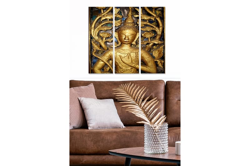 Canvastavla Spiritual 3-pack Flerfärgad, 20x50 cm