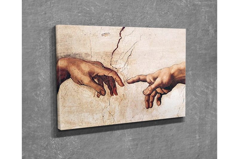 Canvastavla - Två händer som sträcker sig mot varandra - Hudfärg / Beige / Vit - Inredning - Tavlor & konst - Canvastavlor