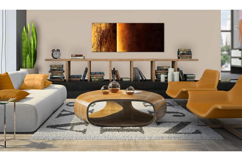 Canvastavla Två texturer 100x40 cm - Artgeist sp. z o. o. - Inredning - Tavlor & konst - Canvastavlor