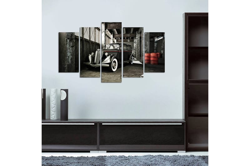 Canvastavla Vehicles 5-pack Flerfärgad - 20x60 cm - Inredning - Tavlor & konst - Canvastavlor