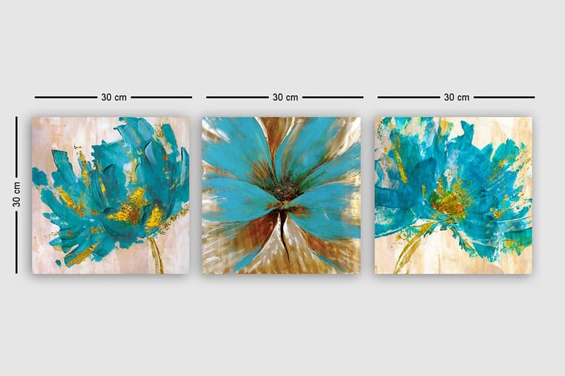 Canvastavla VP Italy 3-pack Flerfärgad - 30x30 cm - Inredning - Tavlor & konst - Canvastavlor