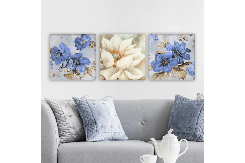 Canvastavla VP Italy 3-pack Flerfärgad, 30x30 cm