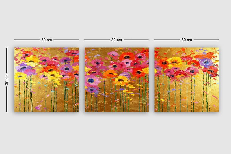 Canvastavla VP Italy 3-pack Flerfärgad - 30x30 cm - Inredning - Tavlor & konst - Canvastavlor