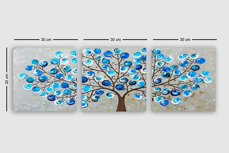 Canvastavla VP Italy 3-pack Flerfärgad - 30x30 cm - Inredning - Tavlor & konst - Canvastavlor