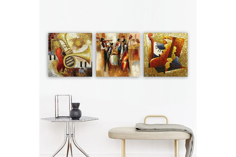 Canvastavla VP Italy 3-pack Flerfärgad - 30x30 cm - Inredning - Tavlor & konst - Canvastavlor