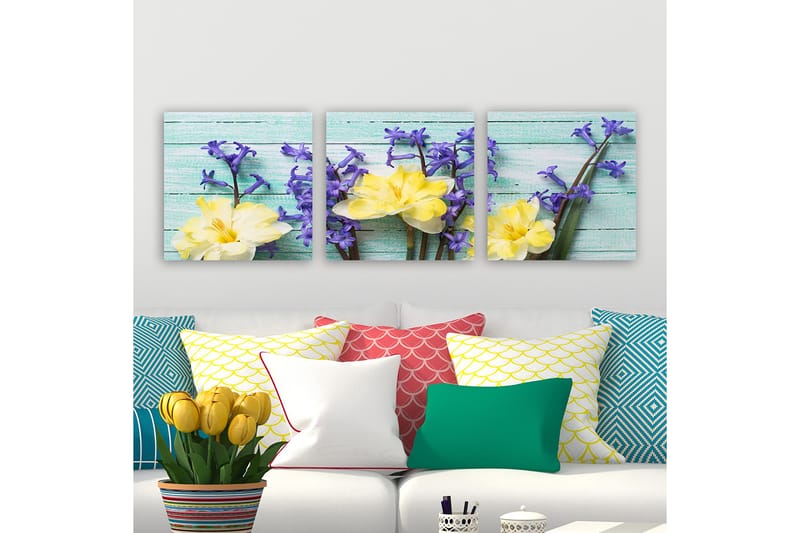 Canvastavla VP Italy 3-pack Flerfärgad - 30x30 cm - Inredning - Tavlor & konst - Canvastavlor
