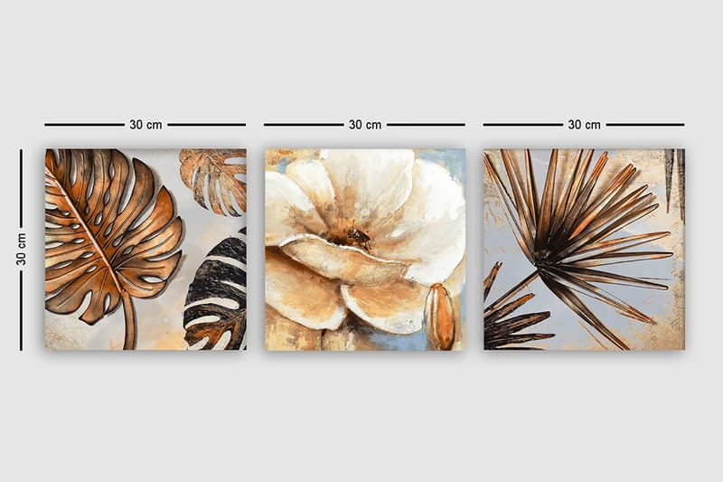 Canvastavla VP Italy 3-pack Flerfärgad - 30x30 cm - Inredning - Tavlor & konst - Canvastavlor