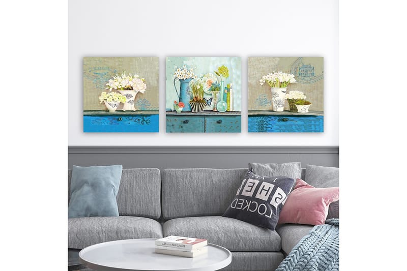 Canvastavla VP Italy 3-pack Flerfärgad - 30x30 cm - Inredning - Tavlor & konst - Canvastavlor