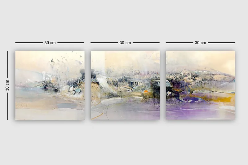 Canvastavla VP Italy 3-pack Flerfärgad - 30x30 cm - Inredning - Tavlor & konst - Canvastavlor