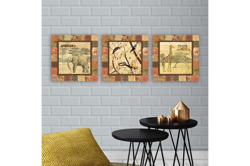 Canvastavla VP Italy 3-pack Flerfärgad - 30x30 cm - Inredning - Tavlor & konst - Canvastavlor