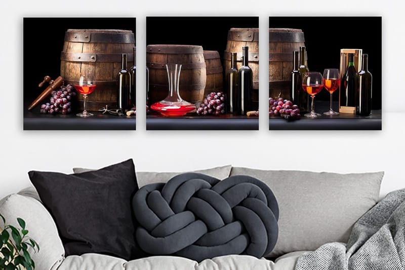 Canvastavla VP Italy 3-pack Flerfärgad, 30x30 cm