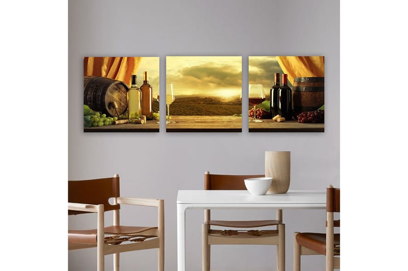 Canvastavla VP Italy 3-pack Flerfärgad, 30x30 cm