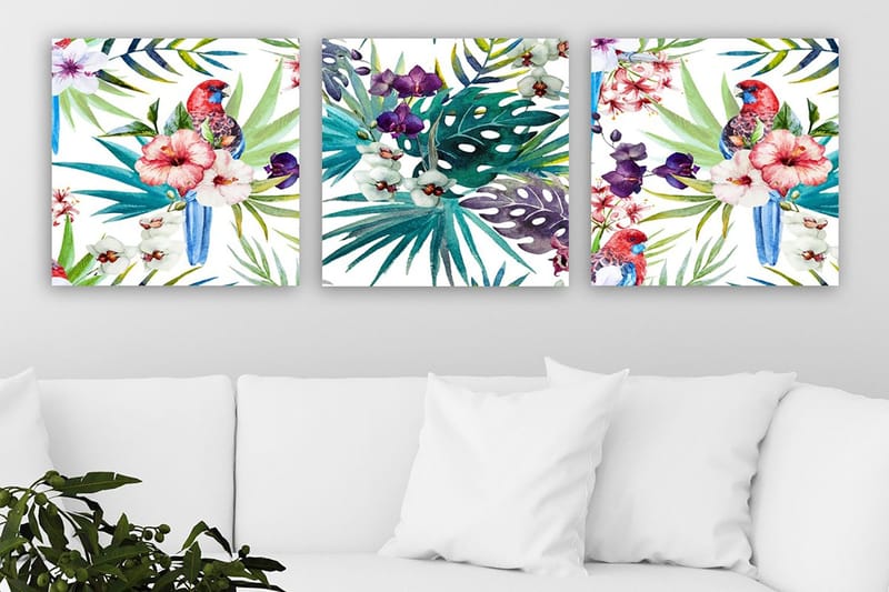 Canvastavla VP Italy 3-pack Flerfärgad, 30x30 cm