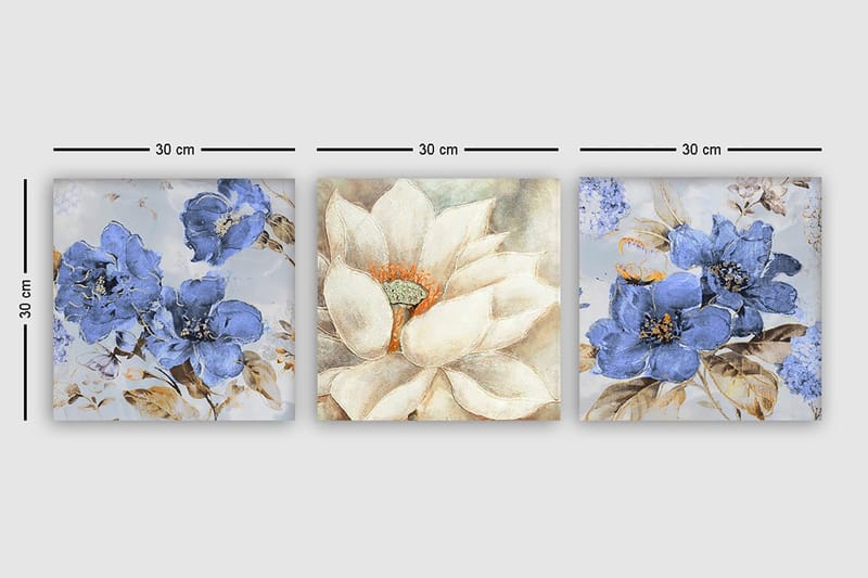 Canvastavla VP Italy 3-pack Flerfärgad - 30x30 cm - Inredning - Tavlor & konst - Canvastavlor