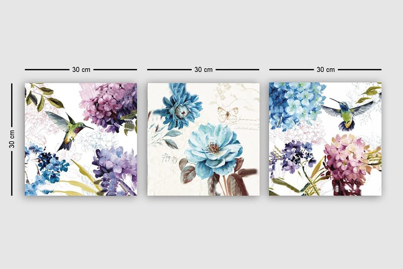 Canvastavla VP Italy 3-pack Flerfärgad - 30x30 cm - Inredning - Tavlor & konst - Canvastavlor