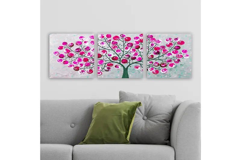 Canvastavla VP Italy 3-pack Flerfärgad - 30x30 cm - Inredning - Tavlor & konst - Canvastavlor