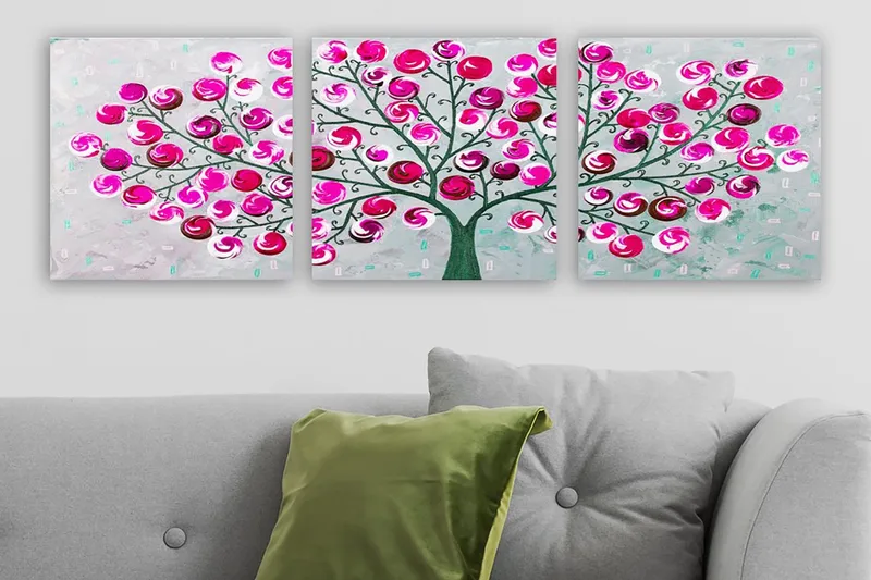 Canvastavla VP Italy 3-pack Flerfärgad, 30x30 cm