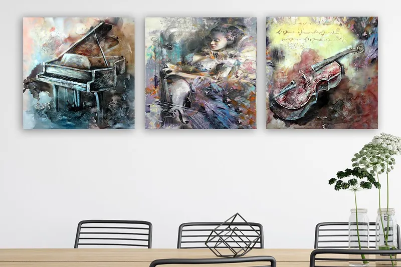 Canvastavla VP Italy 3-pack Flerfärgad, 30x30 cm