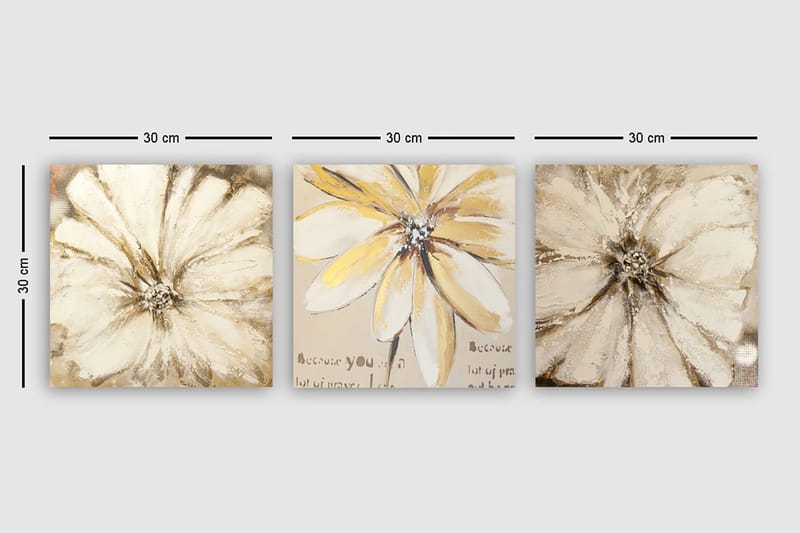 Canvastavla VP Italy 3-pack Flerfärgad - 30x30 cm - Inredning - Tavlor & konst - Canvastavlor